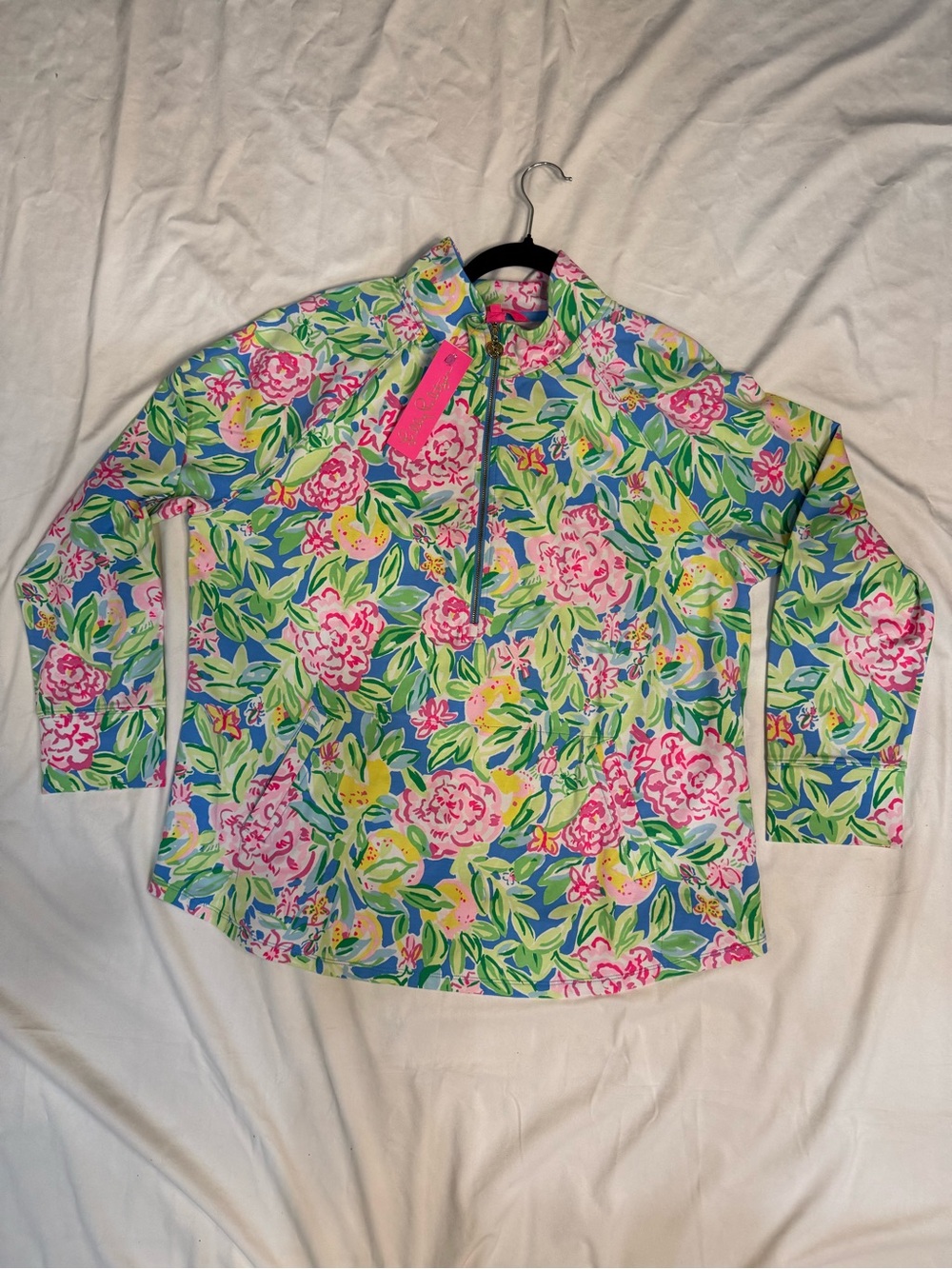 NWT Lilly Pulitzer Multi Grove Garden UPF 50+ Skipper Popover XXL